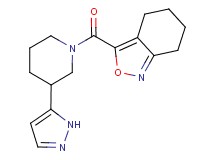 3-{[3-(1H-pyrazol-5-yl)piperidin-1-yl]carbonyl}-4,5,6,7-tetrahydro-2,1-benzisoxazole