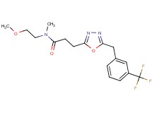 N-(2-methoxyethyl)-N-methyl-3-{5-[3-(trifluoromethyl)benzyl]-1,3,4-oxadiazol-2-yl}propanamide