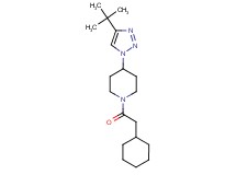 4-(4-tert-butyl-1H-1,2,3-triazol-1-yl)-1-(cyclohexylacetyl)piperidine