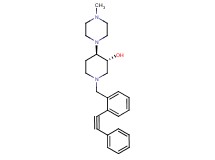 (3R*,4R*)-4-(4-methyl-1-piperazinyl)-1-[2-(phenylethynyl)benzyl]-3-piperidinol
