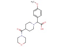 (4-methoxyphenyl)[4-(morpholin-4-ylcarbonyl)piperidin-1-yl]acetic acid