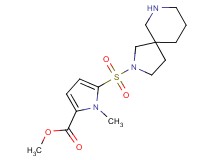 methyl 5-(2,7-diazaspiro[4.5]dec-2-ylsulfonyl)-1-methyl-1H-pyrrole-2-carboxylate