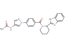 N-[1-(4-{[2-(1H-benzimidazol-2-yl)-1-piperidinyl]carbonyl}phenyl)-1H-pyrazol-4-yl]acetamide