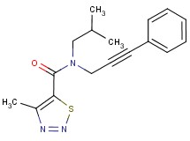 N-isobutyl-4-methyl-N-(3-phenylprop-2-yn-1-yl)-1,2,3-thiadiazole-5-carboxamide