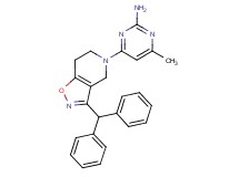 4-[3-(diphenylmethyl)-6,7-dihydroisoxazolo[4,5-c]pyridin-5(4H)-yl]-6-methylpyrimidin-2-amine