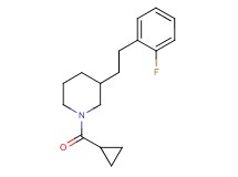 1-(cyclopropylcarbonyl)-3-[2-(2-fluorophenyl)ethyl]piperidine