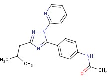N-[4-(3-isobutyl-1-pyridin-2-yl-1H-1,2,4-triazol-5-yl)phenyl]acetamide