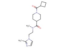 1-(cyclobutylcarbonyl)-N-methyl-N-[2-(2-methyl-1H-imidazol-1-yl)ethyl]-4-piperidinecarboxamide