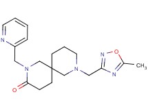 8-[(5-methyl-1,2,4-oxadiazol-3-yl)methyl]-2-(2-pyridinylmethyl)-2,8-diazaspiro[5.5]undecan-3-one