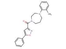 1-(2-methylphenyl)-4-[(5-phenyl-3-isoxazolyl)carbonyl]-1,4-diazepane