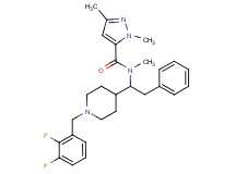 N-{1-[1-(2,3-difluorobenzyl)-4-piperidinyl]-2-phenylethyl}-N,1,3-trimethyl-1H-pyrazole-5-carboxamide