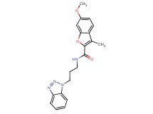 N-[3-(1H-1,2,3-benzotriazol-1-yl)propyl]-6-methoxy-3-methyl-1-benzofuran-2-carboxamide