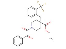 ethyl 1-[oxo(phenyl)acetyl]-4-[2-(trifluoromethyl)benzyl]-4-piperidinecarboxylate