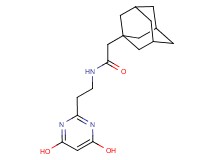 2-(1-adamantyl)-N-[2-(4,6-dihydroxypyrimidin-2-yl)ethyl]acetamide