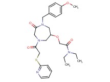 N,N-diethyl-2-({1-(4-methoxybenzyl)-2-oxo-4-[(2-pyridinylthio)acetyl]-1,4-diazepan-6-yl}oxy)acetamide