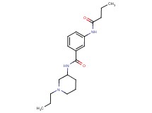 3-(butyrylamino)-N-(1-propylpiperidin-3-yl)benzamide