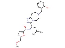 N-{1-[7-(2-hydroxybenzyl)-6,7,8,9-tetrahydro-5H-[1,2,4]triazolo[4,3-d][1,4]diazepin-3-yl]-3-methylbutyl}-5-(methoxymethyl)-2-furamide
