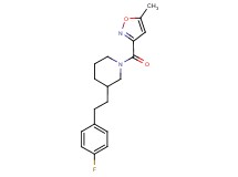 3-[2-(4-fluorophenyl)ethyl]-1-[(5-methyl-3-isoxazolyl)carbonyl]piperidine