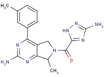6-[(3-amino-1H-1,2,4-triazol-5-yl)carbonyl]-7-methyl-4-(3-methylphenyl)-6,7-dihydro-5H-pyrrolo[3,4-d]pyrimidin-2-amine