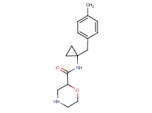 N-[1-(4-methylbenzyl)cyclopropyl]morpholine-2-carboxamide