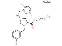 (4R)-1-(3-chlorobenzyl)-4-[(2,5-difluorobenzyl)amino]-N-(2-methoxyethyl)-L-prolinamide