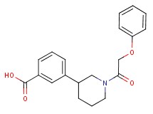 3-[1-(phenoxyacetyl)piperidin-3-yl]benzoic acid