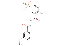 5-(aminosulfonyl)-2-fluoro-N-[2-hydroxy-2-(3-methoxyphenyl)ethyl]benzamide