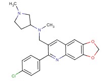 N-{[6-(4-chlorophenyl)[1,3]dioxolo[4,5-g]quinolin-7-yl]methyl}-N,1-dimethyl-3-pyrrolidinamine