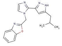 2-{[2-(5-isobutyl-1H-pyrazol-3-yl)-1H-imidazol-1-yl]methyl}-1,3-benzoxazole