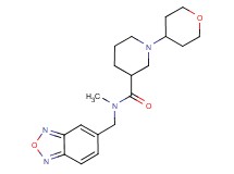 N-(2,1,3-benzoxadiazol-5-ylmethyl)-N-methyl-1-(tetrahydro-2H-pyran-4-yl)-3-piperidinecarboxamide