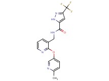 N-({2-[(6-methylpyridin-3-yl)oxy]pyridin-3-yl}methyl)-3-(trifluoromethyl)-1H-pyrazole-5-carboxamide