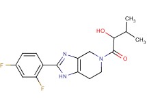 1-[2-(2,4-difluorophenyl)-1,4,6,7-tetrahydro-5H-imidazo[4,5-c]pyridin-5-yl]-3-methyl-1-oxobutan-2-ol