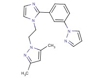3,5-dimethyl-1-(2-{2-[3-(1H-pyrazol-1-yl)phenyl]-1H-imidazol-1-yl}ethyl)-1H-pyrazole