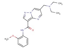 6-[(diethylamino)methyl]-N-(2-methoxyphenyl)pyrazolo[1,5-a]pyrimidine-3-carboxamide