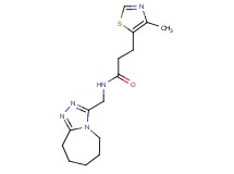 3-(4-methyl-1,3-thiazol-5-yl)-N-(6,7,8,9-tetrahydro-5H-[1,2,4]triazolo[4,3-a]azepin-3-ylmethyl)propanamide