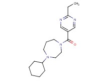 1-cyclohexyl-4-[(2-ethyl-5-pyrimidinyl)carbonyl]-1,4-diazepane