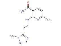 6-methyl-2-{[2-(1-methyl-1H-1,2,4-triazol-5-yl)ethyl]amino}nicotinamide