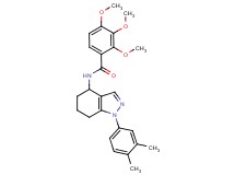 N-[1-(3,4-dimethylphenyl)-4,5,6,7-tetrahydro-1H-indazol-4-yl]-2,3,4-trimethoxybenzamide