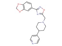 4-(1-{[3-(1,3-benzodioxol-5-yl)-1,2,4-oxadiazol-5-yl]methyl}-4-piperidinyl)pyridine
