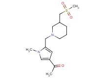 1-[1-methyl-5-({3-[(methylsulfonyl)methyl]piperidin-1-yl}methyl)-1H-pyrrol-3-yl]ethanone