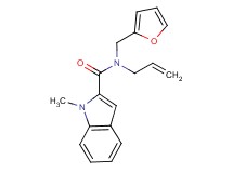 N-allyl-N-(2-furylmethyl)-1-methyl-1H-indole-2-carboxamide
