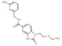 1-(2-ethoxyethyl)-N-[(6-methylpyridin-2-yl)methyl]-2-oxo-2,3-dihydro-1H-benzimidazole-5-carboxamide