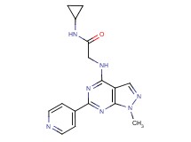 N~1~-cyclopropyl-N~2~-[1-methyl-6-(4-pyridinyl)-1H-pyrazolo[3,4-d]pyrimidin-4-yl]glycinamide
