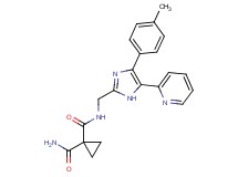 N~1~-{[4-(4-methylphenyl)-5-pyridin-2-yl-1H-imidazol-2-yl]methyl}cyclopropane-1,1-dicarboxamide