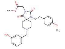 methyl {8-(3-hydroxybenzyl)-1-[2-(4-methoxyphenyl)ethyl]-2,4-dioxo-1,3,8-triazaspiro[4.5]dec-3-yl}acetate
