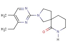 2-(4-ethyl-5-methyl-2-pyrimidinyl)-2,7-diazaspiro[4.5]decan-6-one