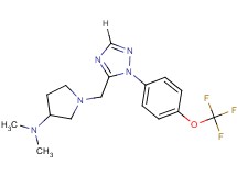 N,N-dimethyl-1-({1-[4-(trifluoromethoxy)phenyl]-1H-1,2,4-triazol-5-yl}methyl)pyrrolidin-3-amine