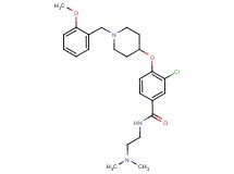 3-chloro-N-[2-(dimethylamino)ethyl]-4-{[1-(2-methoxybenzyl)-4-piperidinyl]oxy}benzamide