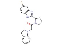 2-[1-(2,3-dihydro-1H-indol-1-ylacetyl)-2-pyrrolidinyl]-5-fluoro-1H-benzimidazole