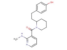 4-[2-(1-{[2-(methylamino)pyridin-3-yl]carbonyl}piperidin-2-yl)ethyl]phenol